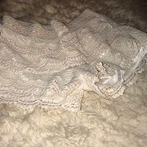Lace flowy shorts
